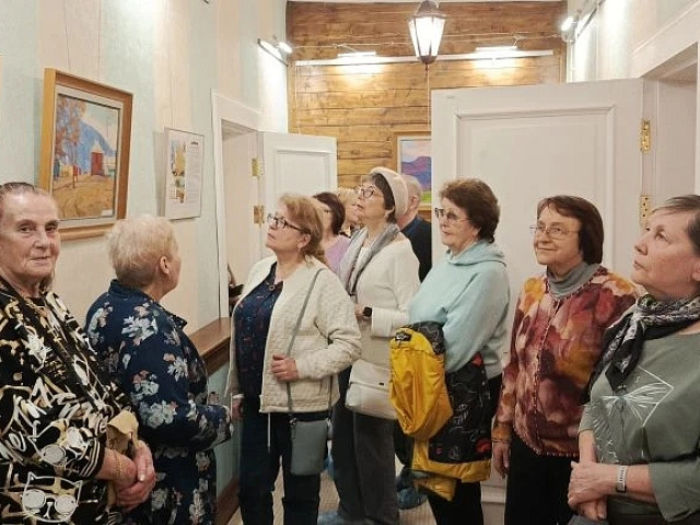 Художественная выставка П.С. Шлыкова "Сороковые-шестидесятые" в музее-усадьбе Танеевых